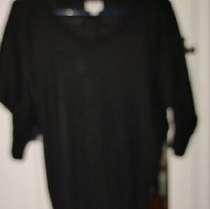 Black short sleeve top